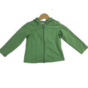 Hanna Andersson Full Zip Sweater‎ size 5 Green